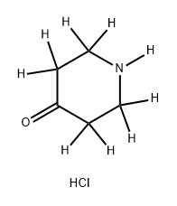 Piperidin-4-one-d9 Deuterium chloride Structure