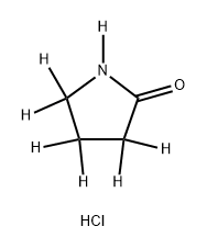 pyrrolidin-2-one-d7 deuterium chloride Structure