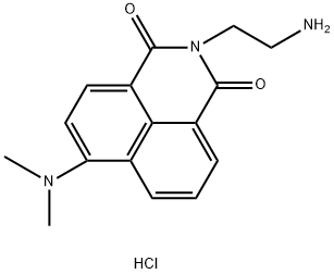 1H-Benz[de]isoquinoline-1,3(2H)-dione, 2-(2-aminoethyl)-6-(dimethylamino)-, hydrochloride (1:1) Structure