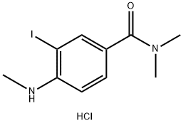 3-iodo-N,N-dimethyl-4-(methylamino)-
        benzamide hydrochloride Structure