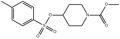 Methyl 4-(4-methylphenyl)sulfonyloxy-1-piperidinecarboxylate 구조식 이미지