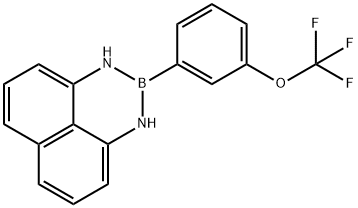 2,3-Dihydro-2-[3-(trifluoromethoxy)phenyl]-1H-naphtho[1,8-de]-1,3,2-diazaborine Structure