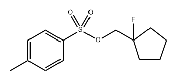 Toluene-4-sulfonic acid 1-fluoro-cyclopentylmethyl ester Structure