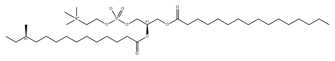 3,5,9-Trioxa-4-phosphapentacosan-1-aminium, 4-hydroxy-N,N,N-trimethyl-7-[[(12R)-12-methyl-1-oxotetradecyl]oxy]-10-oxo-, inner salt, 4-oxide, (7R)- Structure