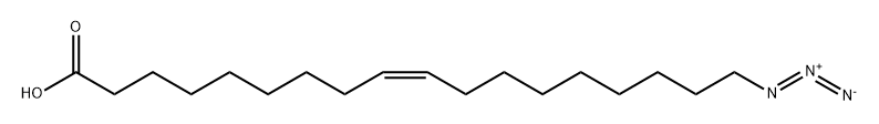 9-Octadecenoic acid, 18-azido-, (9Z)- Structure