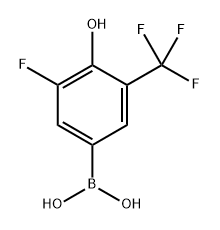 3-Fluoro-4-hydroxy-5-(trifluoromethyl)phenylboronic acid Structure