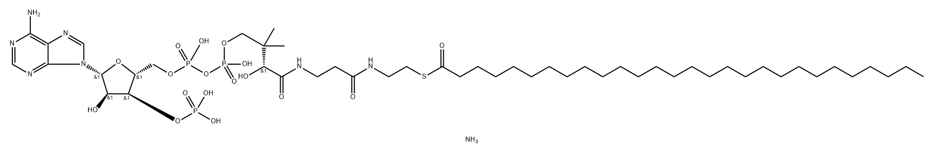 Coenzyme A, S-octacosanoate, ammonium salt (1:3) 구조식 이미지