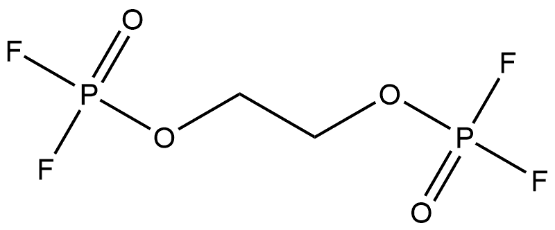 Phosphorodifluoridic acid, P,P'-1,2-ethanediyl ester Structure