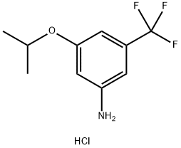 3-Isopropoxy-5-(trifluoromethyl)aniline hydrochloride Structure