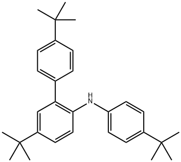 N-[4-(tert-Butyl)phenyl]-5,4'-Di(tert-butyl)-1,1'-biphenyl-2-amine Structure