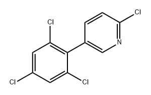 2-Chloro-5-(2,4,6-trichlorophenyl)pyridine 구조식 이미지