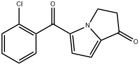 5-(2-Chlorobenzoyl)-2,3-dihydro-1H-pyrrolizin-1-one Structure