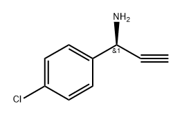 Benzenemethanamine, 4-chloro-α-ethynyl-, (αS)- Structure