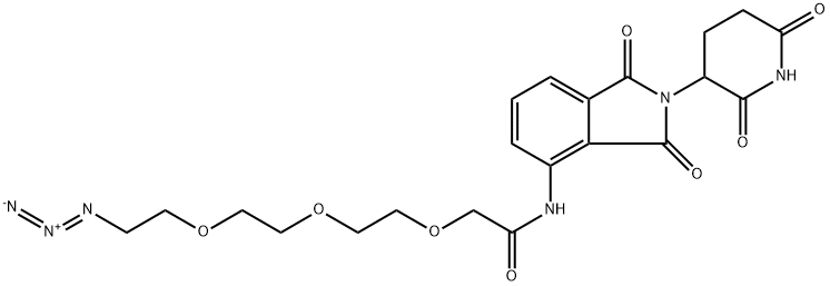 Pomalidomide-PEG3-N3 Structure