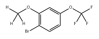Benzene, 1-bromo-2-(methoxy-d3)-4-(trifluoromethoxy)- 구조식 이미지