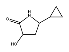 5-cyclopropyl-3-hydroxy-pyrrolidin-2-one Structure