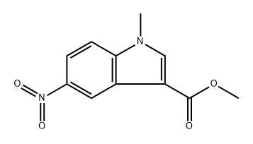 Methyl 5-nitro-1-methyl-1H-indole-3-carboxylate Structure