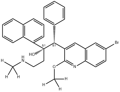 N-Desmethylbedaquiline-d6 구조식 이미지