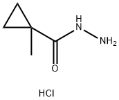 1-Methyl-cyclopropanecarboxylic acid hydrazide hydrochloride Structure