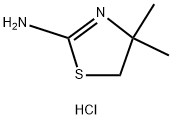 2-Thiazolamine, 4,5-dihydro-4,4-dimethyl-, hydrochloride (1:1) Structure