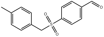 4-[[(4-Methylphenyl)methyl]sulfonyl]benzaldehyde Structure