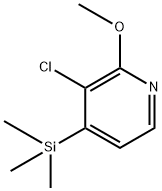 3-Chloro-2-methoxy-4-(trimethylsilyl)pyridine Structure