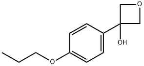 3-(4-propoxyphenyl)oxetan-3-ol Structure