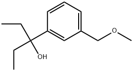 α,α-Diethyl-3-(methoxymethyl)benzenemethanol 구조식 이미지