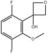 3-(3,6-difluoro-2-methoxyphenyl)oxetan-3-ol Structure