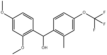 2,4-Dimethoxy-α-[2-methyl-4-(trifluoromethoxy)phenyl]benzenemethanol Structure