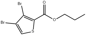 Propyl 3,4-dibromo-2-thiophenecarboxylate Structure