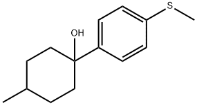 4-methyl-1-(4-(methylthio)phenyl)cyclohexanol 구조식 이미지