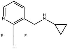 N-Cyclopropyl-2-(trifluoromethyl)-3-pyridinemethanamine 구조식 이미지