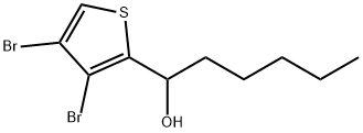 3,4-Dibromo-α-pentyl-2-thiophenemethanol Structure