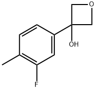 3-(3-fluoro-4-methylphenyl)oxetan-3-ol Structure