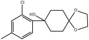 8-(2-chloro-4-methylphenyl)-1,4-dioxaspiro[4.5]decan-8-ol Structure