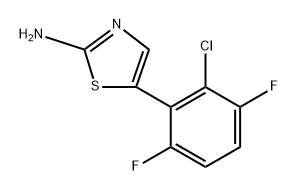 5-(2-chloro-3,6-difluorophenyl)thiazol-2-amine Structure