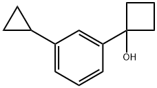 1-(3-cyclopropylphenyl)cyclobutanol Structure