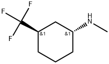 (1R,3R)-N-Methyl-3-(trifluoromethyl)cyclohexanamine Structure