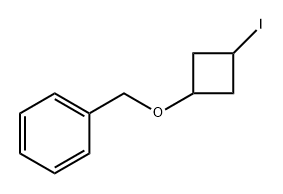 Benzene, [[(3-iodocyclobutyl)oxy]methyl]- Structure