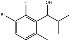 1-(3-bromo-2-fluoro-6-methylphenyl)-2-methylpropan-1-ol Structure