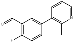 2-fluoro-5-(2-methylpyridin-3-yl)benzaldehyde Structure