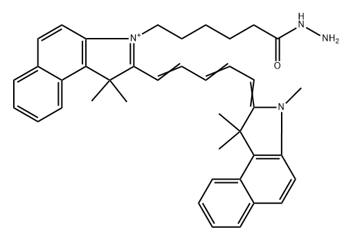 Cyanine5.5 hydrazide Structure