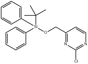 4-(((tert-Butyldiphenylsilyl)oxy)methyl)-2-chloropyrimidine Structure