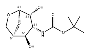 .베타.-D-굴로피라노스,1,6-안히드로-3-데옥시-3-(1,1-디메틸에톡시)카르보닐아미노- 구조식 이미지