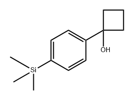 1-(4-(trimethylsilyl)phenyl)cyclobutanol 구조식 이미지