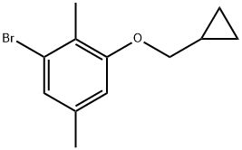 1-bromo-3-(cyclopropylmethoxy)-2,5-dimethylbenzene Structure