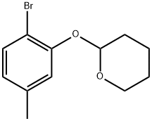 2-(2-Bromo-5-methylphenoxy)tetrahydro-2H-pyran Structure