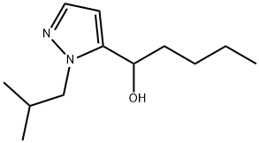 α-Butyl-1-(2-methylpropyl)-1H-pyrazole-5-methanol Structure