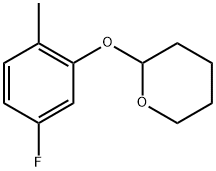 2-(5-Fluoro-2-methylphenoxy)tetrahydro-2H-pyran Structure